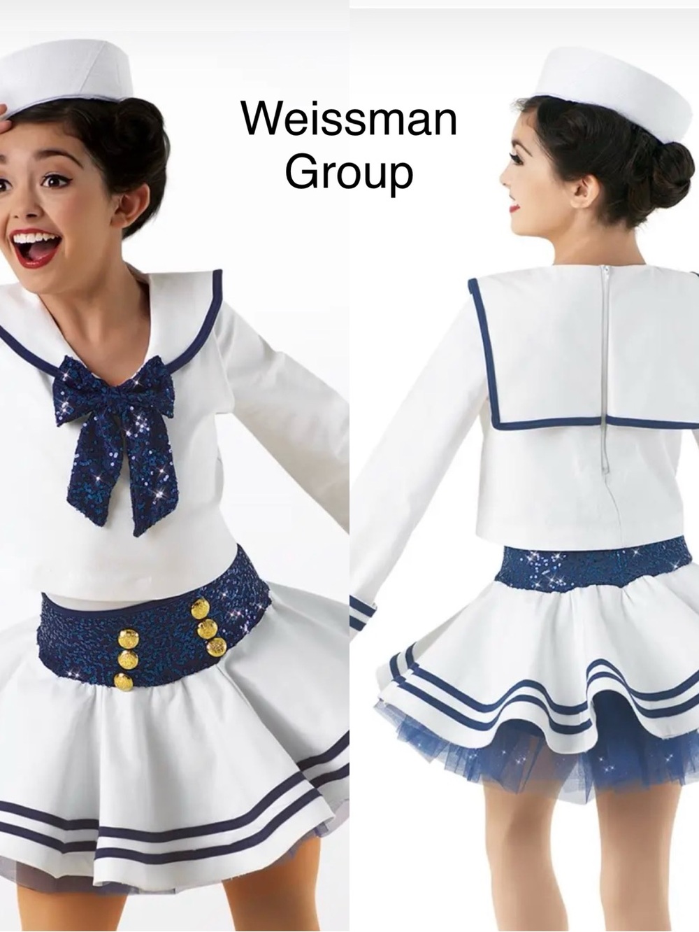 Blue/white sailor costume
